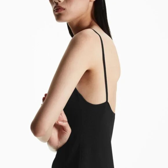 COS BACKLESS KNITTED SLIP DRESS XS - Picture 3 of 7